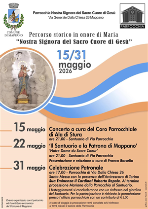 Eventi organizzati dalla Parrocchia “Nostra Signora del Sacro Cuore di Gesù” di Mappano