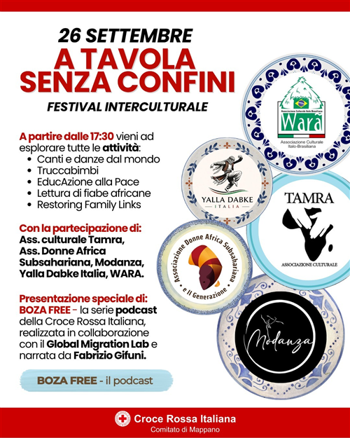 Evento A tavola senza confini con Croce Rossa Italiana di Mappano