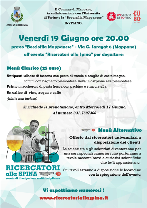 Ricercatori alla spina