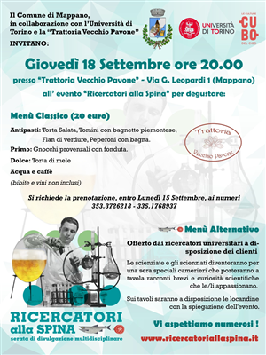 Ricercatori alla spina